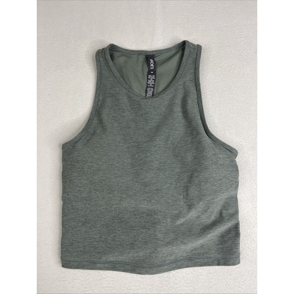 Vuori Elevation Plyo Tank Top Women's Size XS Green Heather Athletic Tee VW1004